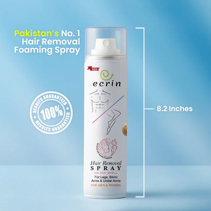 Ecrin Hair Removal Foaming Spray - Advance Formula with Refreshing Fragrance (200ml)